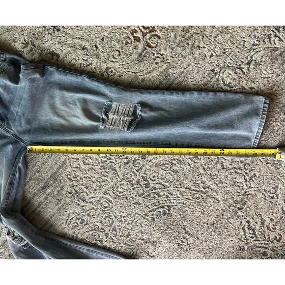 Angels of Difference Light Wash Distressed Straight Leg Jean Sz 10/30 - Picture 10 of 11